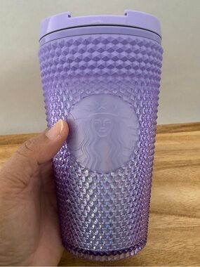 Starbucks 2023 Lilac Purple Gradient Studded Sip Top Grande Tumbler